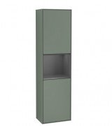 Пенал Villeroy & Boch Finion 41,8x151,6х27 см петли справа с подсветкой МДФ оливковый матовый лак/антрацит матовый лак F470GKGM