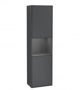 Пенал Villeroy & Boch Finion 41,8x151,6х27 см петли справа с подсветкой МДФ темно-синий матовый лак/антрацит матовый лак F470GKHG