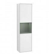 Пенал Villeroy & Boch Finion 41,8x151,6х27 см петли справа с подсветкой МДФ глянцевый белый лак/оливковый матовый лак F470GMGF