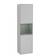 Пенал Villeroy & Boch Finion 41,8x151,6х27 см петли справа с подсветкой МДФ светло-серый матовый лак/оливковый матовый лак F470GMGJ