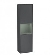 Пенал Villeroy & Boch Finion 41,8x151,6х27 см петли справа с подсветкой МДФ темно-синий матовый лак/оливковый матовый лак F470GMHG