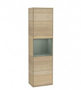 Пенал Villeroy & Boch Finion 41,8x151,6х27 см петлі праворуч з підсвічуванням ДСП шпон дуба/оливковий матовий лак F470GMPC