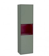 Пенал Villeroy & Boch Finion 41,8x151,6х27 см петли справа с подсветкой МДФ оливковый матовый лак/пион матовый лак F470HBGM