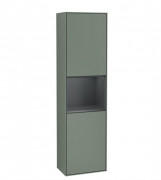 Пенал Villeroy & Boch Finion 41,8x151,6х27 см петлі праворуч з підсвічуванням МДФ матовий оливковий лак/темно-синій матовий лак F470HGGM