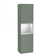 Пенал Villeroy & Boch Finion 41,8x151,6х27 см петли справа с подсветкой МДФ оливковый матовый лак/белый матовый лак F470MTGM