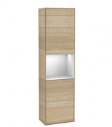 Пенал Villeroy & Boch Finion 41,8x151,6х27 см петли справа с подсветкой ДСП шпон дуба/белый матовый лак F470MTPC
