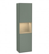 Пенал Villeroy & Boch Finion 41,8x151,6х27 см петли справа с подсветкой МДФ оливковый матовый лак/шпон дуба F470PCGM