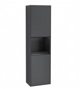 Пенал Villeroy & Boch Finion 41,8x151,6х27 см петли справа с подсветкой МДФ темно-синий матовый лак/черный матовый лак F470PDHG