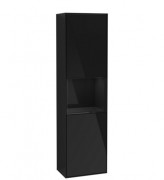 Пенал Villeroy & Boch Finion 41,8x151,6х27 см петлі зліва з підсвічуванням МДФ глянсовий чорний лак F470PHPH