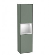 Пенал Villeroy & Boch Finion 41,8x151,6х27 см петли справа с подсветкой МДФ оливковый матовый лак/белый матовый лак F470MTGM