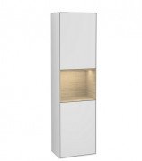 Пенал Villeroy & Boch Finion 41,8x151,6х27 см петли справа с подсветкой МДФ белый матовый лак/шпон дуба F470PCMT