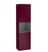 Пенал Villeroy & Boch Finion 41,8x151,6х27 см петлі праворуч з підсвічуванням МДФ півонія матовий лак/антрацит матовий лак G470GKHB