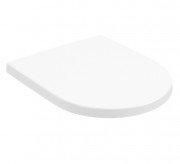 Сидіння із кришкою для унітазу Villeroy & Boch Subway 3.0 SoftClosing дюроспласт камінь білий 8M42S1RW