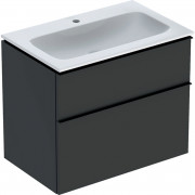 Тумба с раковиной Geberit iCon Set 75x63x48 см ДСП лава матовый 502.336.JK.1