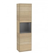 Пенал Villeroy & Boch Finion 41,8x151,6х27 см петли справа с подсветкой ДСП шпон дуба/антрацит матовый лак G470GKPC