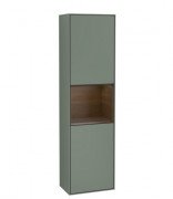 Пенал Villeroy & Boch Finion 41,8x151,6х27 см петли справа с подсветкой МДФ оливковый матовый лак/шпон грецкого ореха G470GNGM