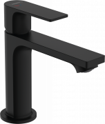 Змішувач для раковини Hansgrohe Rebris E CoolStart одноважільний зі зливним гарнітуром чорний матовий 72559670