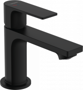 Змішувач для раковини Hansgrohe Rebris E CoolStart EcoSmart+ із зливним гарнітуром одноважільний чорний матовий 72587670
