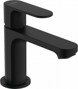 Смеситель для раковины Hansgrohe Rebris S CoolStart с сливным гарнитуром однорычажный черный матовый 72584670