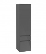 Пенал Villeroy & Boch Legato 40x155х35 см петли слева МДФ/ДСП глянцевый серый B72900FP