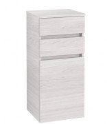 Шкафчик для ванной Villeroy & Boch Legato 40х87х35 см петли справа ДСП белое дерево B72801E8