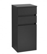 Шкафчик для ванной Villeroy & Boch Legato 40х87х35 см петли слева МДФ/ДСП черный матовый лак B72800PD