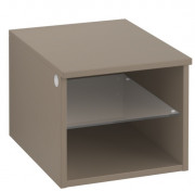 Стелаж для ванної Villeroy & Boch Legato 40х34х50 см правий ДСП сірий трюфель B72401VG