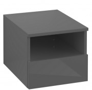 Шкафчик для ванной Villeroy & Boch Legato 40х34х50 см левый МДФ/ДСП глянцевый серый B72600FP