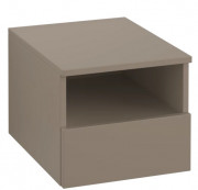 Шкафчик для ванной Villeroy & Boch Legato 40х34х50 см левый ДСП трюфель серый B72600VG