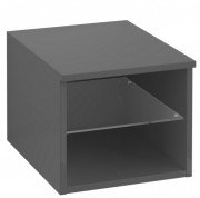 Стелаж для ванної Villeroy & Boch Legato 40х34х50 см МДФ/ДСП глянсовий сірий B72400FP