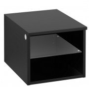 Стелаж для ванної Villeroy & Boch Legato 40х34х50 см правий МДФ/ДСП чорний матовий лак B72401PD