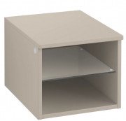 Стеллаж для ванной Villeroy & Boch Legato 40х34х50 см правый ДСП мягкий серый B72401VK