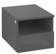 Шафка для ванної Villeroy & Boch Legato 40х34х50 см права МДФ/ДСП глянсовий сірий B72601FP