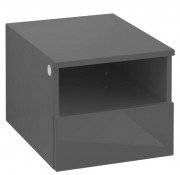 Шафка для ванної Villeroy & Boch Legato 40х34х50 см права МДФ/ДСП глянсовий сірий B72601FP