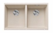 Мойка для кухни Blanco Subline 350/350-U 75,5х46 см SILGRANIT PuraDur® мягкий белый 527164