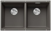 Мойка для кухни Blanco Subline 350/350-U 75,5х46 см SILGRANIT PuraDur® вулканический серый 527347