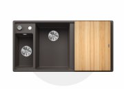 Мойка для кухни Blanco Axia III 6S 100х51 см чаша слева SILGRANIT PuraDur® вулканический серый 527227