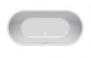 Ванна акриловая Kolpa San Dalia-FS 170x80 см отдельно стоящая белый/серый 927330