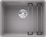 Мойка для кухни Blanco Etagon 500-F 52,7х42,7 см SILGRANIT PuraDur® алюметаллик 526345