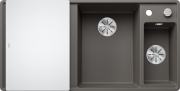 Мийка для кухні Blanco Axia III 6 S-F 99х50 см чаша праворуч SILGRANIT® PuraDur® вулканічний сірий 527232