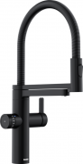 Смеситель для кухни Blanco Evol-S Pro Filter с фильтром и выдвижной лейкой черный матовый 526636