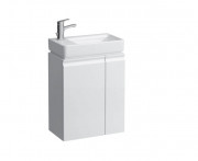 Тумба с раковиной Laufen Pro S 48х28х66,5 см петли слева МДФ белый глянцевый H8629654751041