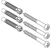 Монтажний набір для власника Hansgrohe WallStoris Planet Edition 3 гвинти та 3 заглушки 94268000