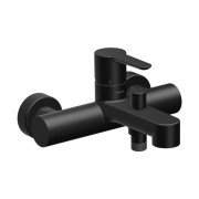 Змішувач для ванної кімнати Ravak Puri PU 022.21 настінний одноважільний чорний X070192