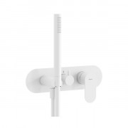 Смеситель для душа Ravak Eleganta на 3 потребителя с душевым набором белый матовый X070259