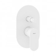 Змішувач для душу Ravak Eleganta вбудований одноважільний білий матовий X070261