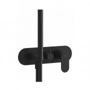  	Змішувач для душу Ravak Eleganta на 2 споживача з душовим набором чорний матовий X070300