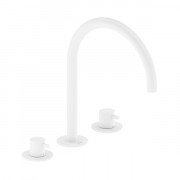 Змішувач для раковини Ravak Espirit двоважільний на 3 отвори білий матовий X070238