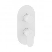 Змішувач для душу Ravak Eleganta вбудований на 2 споживача білий матовий X070260