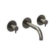 Змішувач для ванної кімнати Ravak Espirit настінний двоважільний графіт матовий X070314